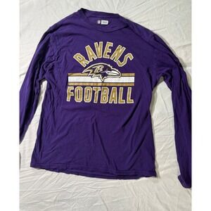 Baltimore Ravens NFL Team Apparel Purple Long Sleeve Football T-Shirt‎
